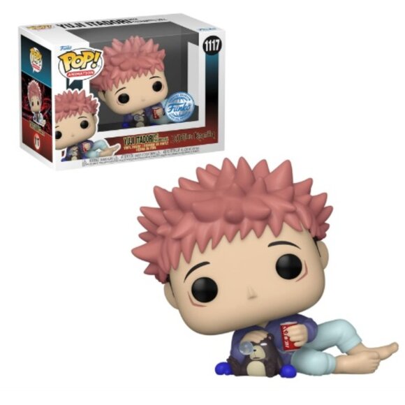 NIB Funko Pop Animation Jujutsu Kaisen - Yuji Itadori with Tsukamoto Doll #1117 - Picture 1 of 10